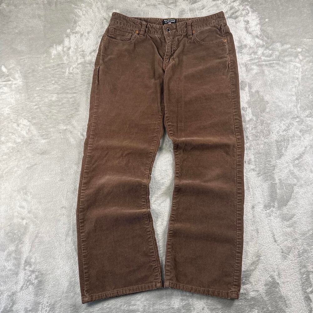 Y2K Polo Jeans Co Ralph Lauren Dakota Corduroy Flare Pants Women’s 8x30 Brown